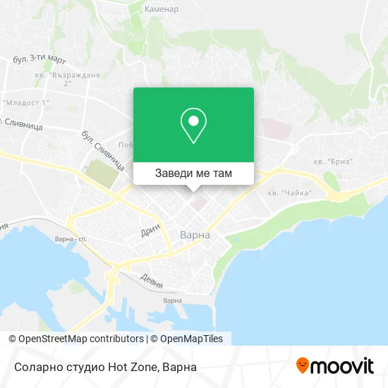 Соларно студио Hot Zone карта