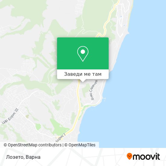Лозето карта