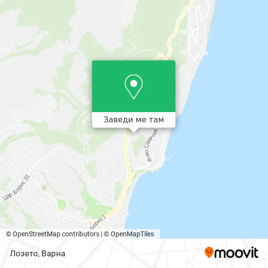 Лозето карта