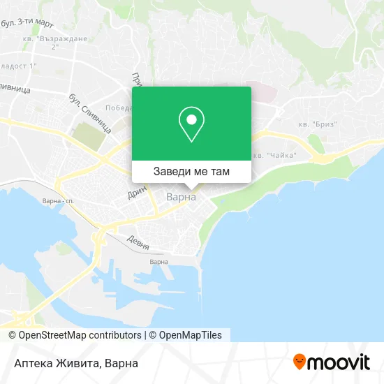 Аптека Живита карта