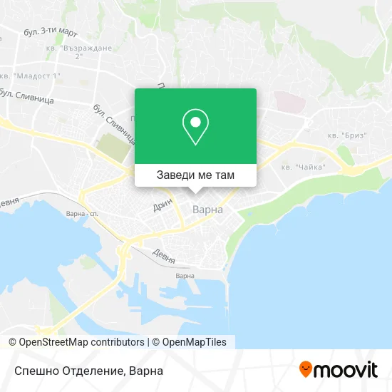 Спешно Отделение карта