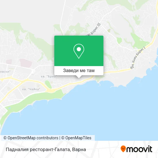 Падналия ресторант-Галата карта