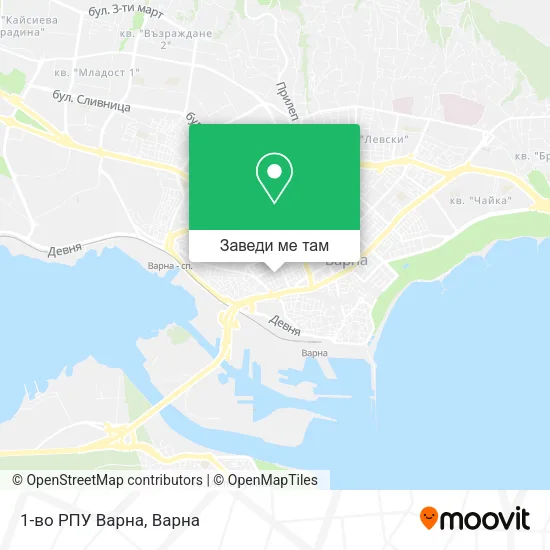 1-во РПУ Варна карта