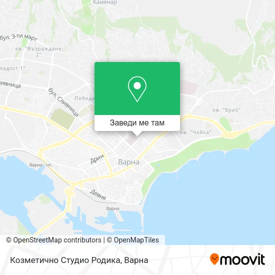 Козметично Студио  Родика карта