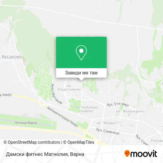 Дамски фитнес  Магнолия карта