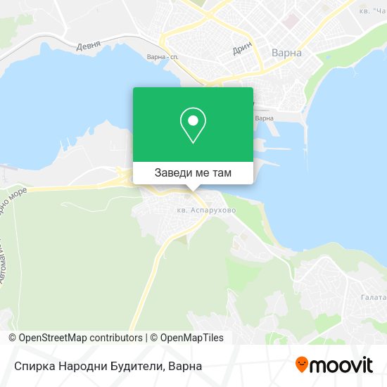 Спирка Народни Будители карта