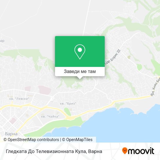 Гледката До Телевизионната Кула карта