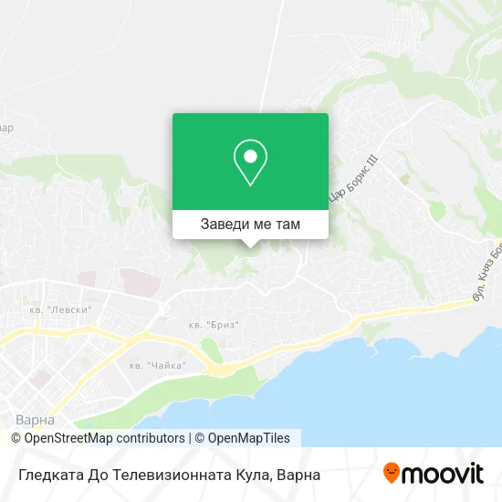 Гледката До Телевизионната Кула карта