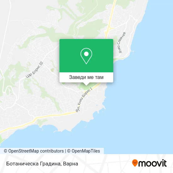 Ботаническа Градина карта