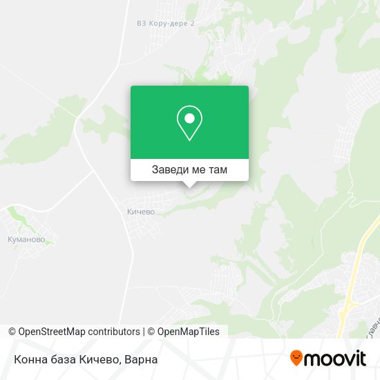 Конна база  Кичево карта