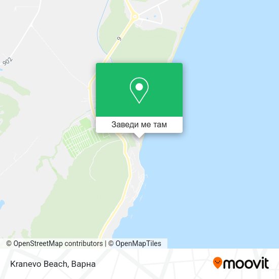 Kranevo Beach карта