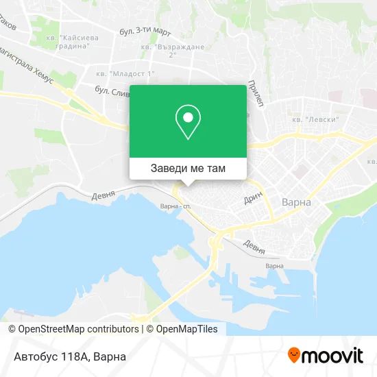 Автобус 118А карта