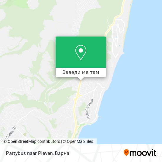 Partybus naar Pleven карта