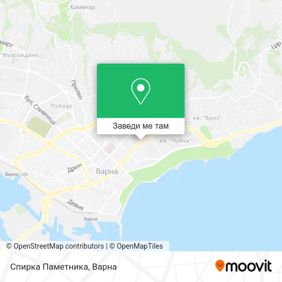 Спирка  Паметника карта