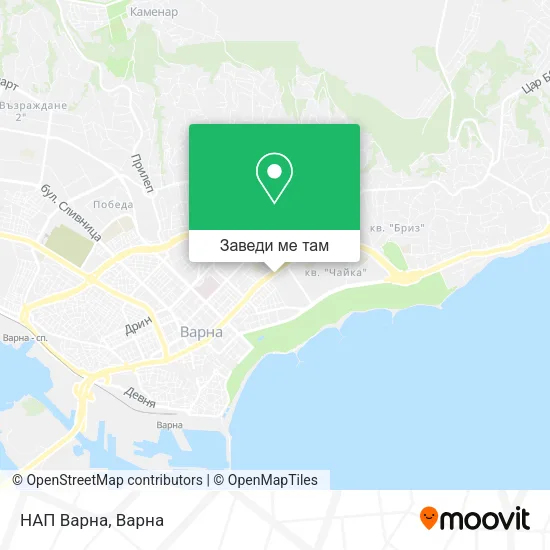 НАП Варна карта