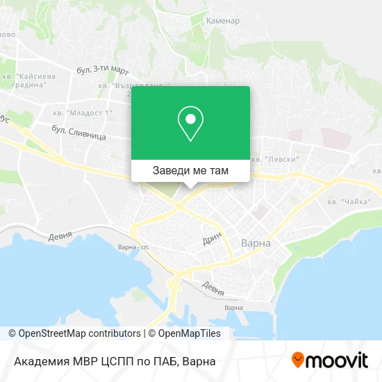 Академия МВР ЦСПП по ПАБ карта
