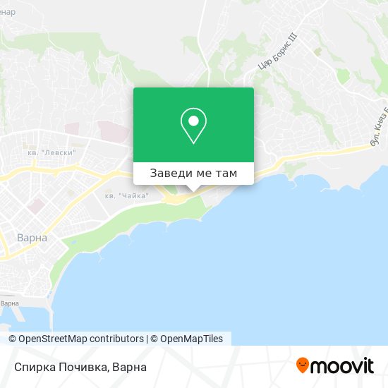 Спирка Почивка карта