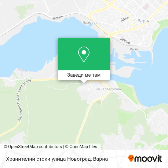 Хранителни стоки улица Новоград карта