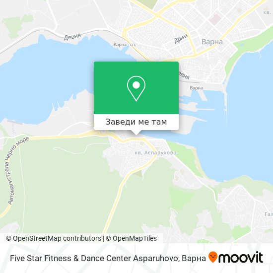 Five Star Fitness & Dance Center Asparuhovo карта