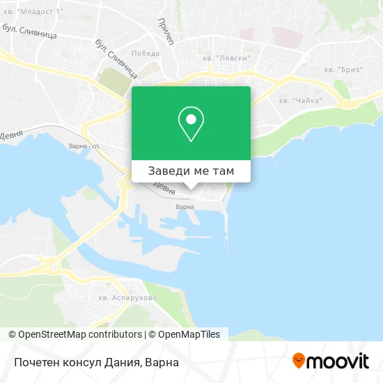 Почетен консул Дания карта