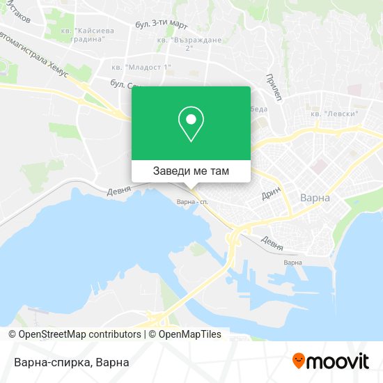 Варна-спирка карта