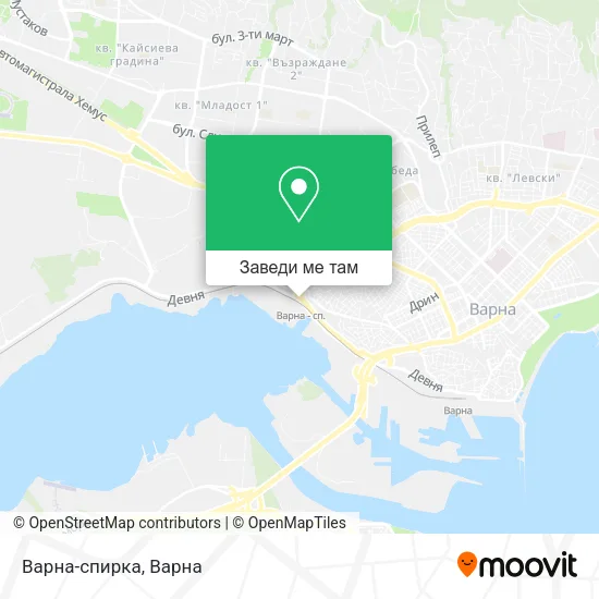 Варна-спирка карта