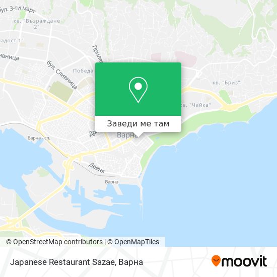 Japanese Restaurant Sazae карта