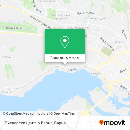 Пчеларски център Варна карта