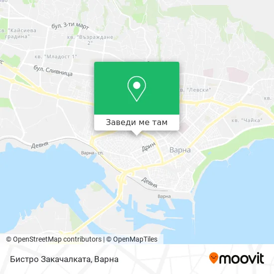 Бистро Закачалката карта