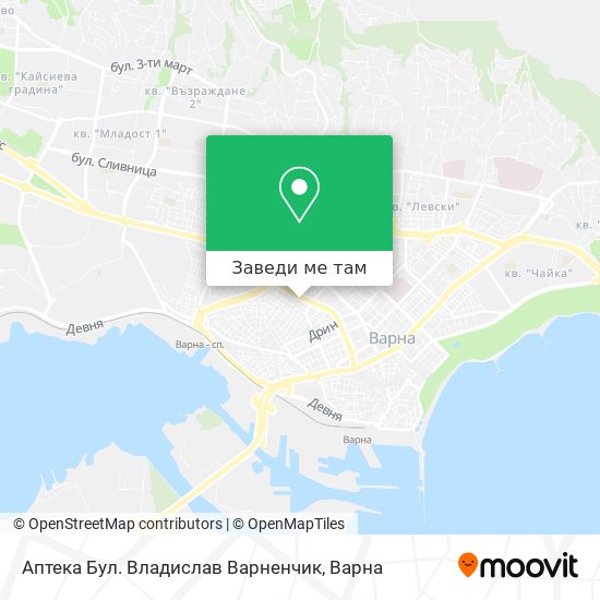 Аптека Бул. Владислав Варненчик карта