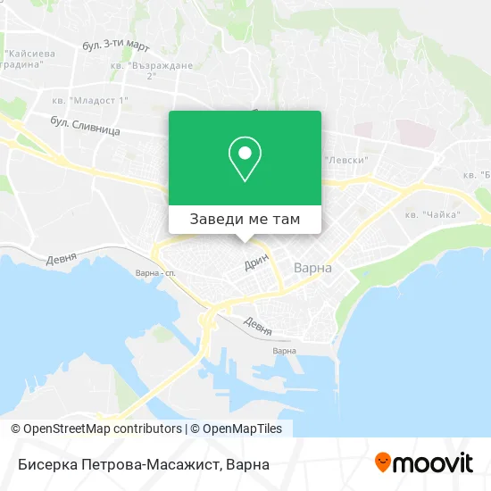 Бисерка Петрова-Масажист карта