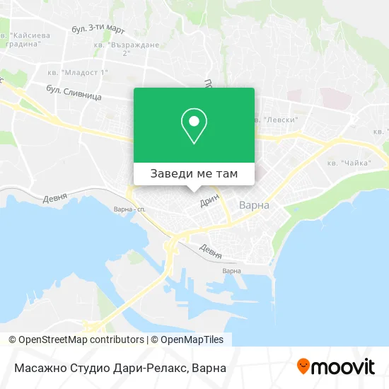 Масажно Студио Дари-Релакс карта