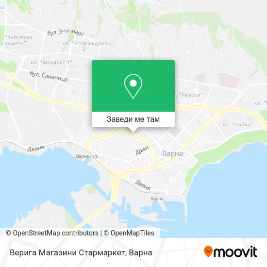 Верига Магазини Стармаркет карта