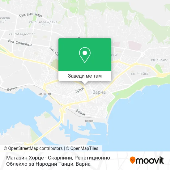 Магазин Хорце - Скарпини, Репетиционно Облекло за Народни Танци карта