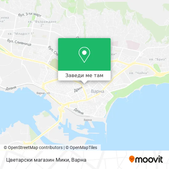 Цветарски магазин Мики карта