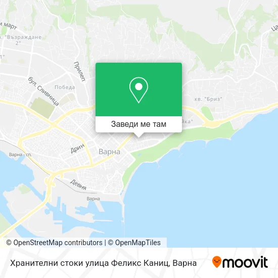 Хранителни стоки улица Феликс Каниц карта