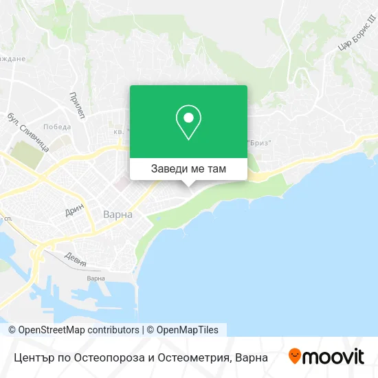 Център по Остеопороза и Остеометрия карта
