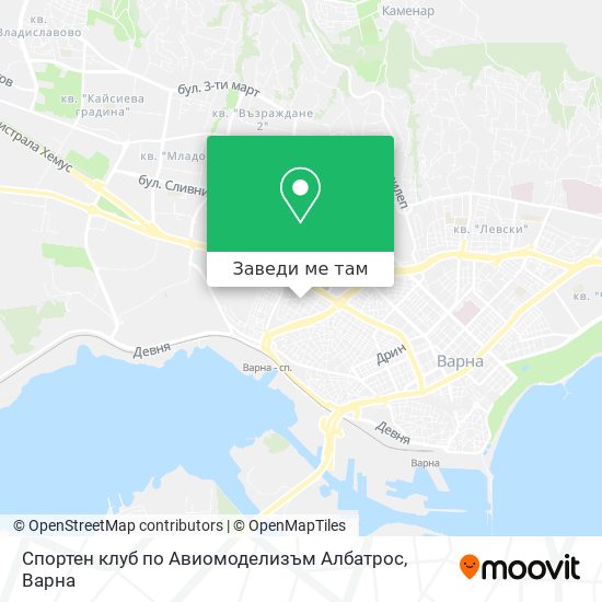 Спортен клуб по Авиомоделизъм Албатрос карта
