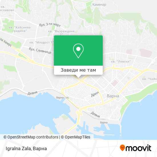 Igralna Zala карта