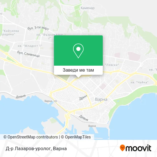 Д-р Лазаров-уролог карта