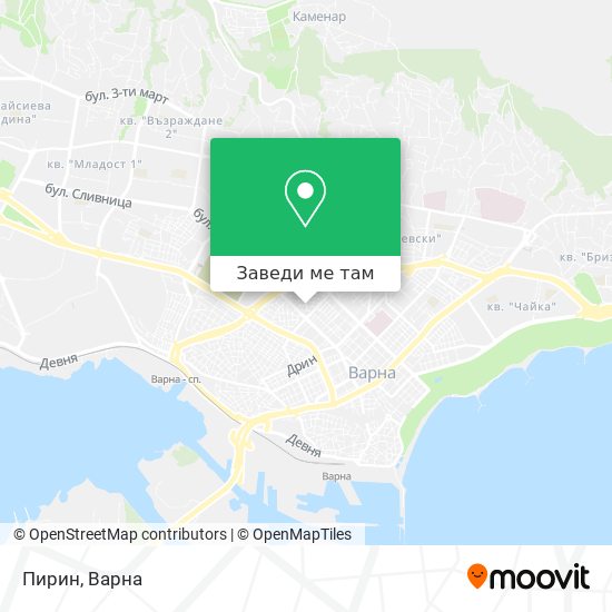 Пирин карта