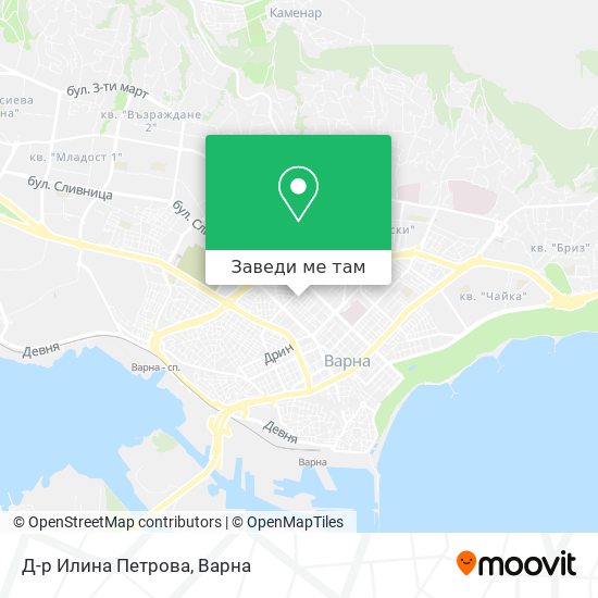 Д-р Илина Петрова карта