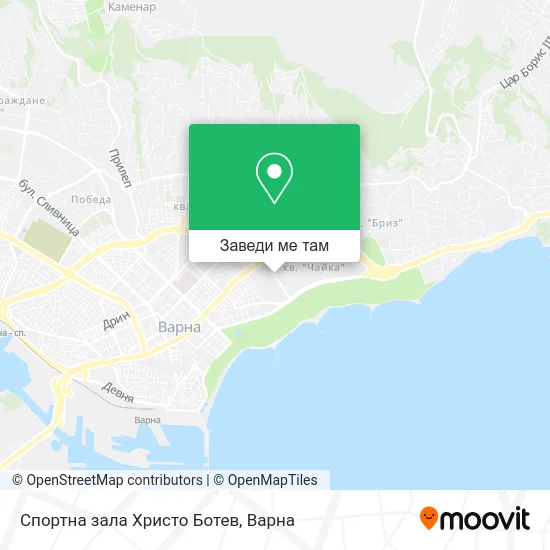 Спортна зала Христо Ботев карта