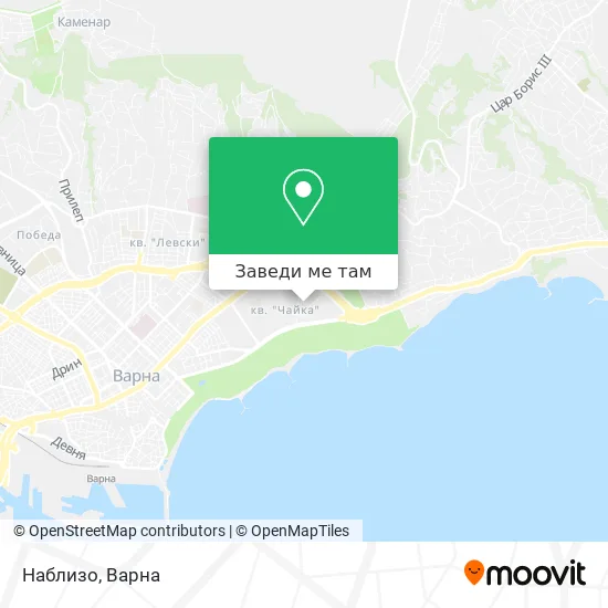 Наблизо карта