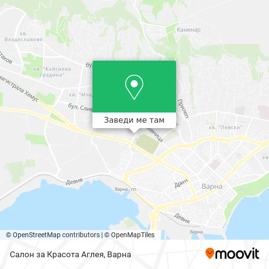 Салон за Красота Аглея карта