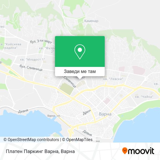 Платен Паркинг Варна карта