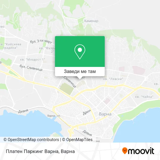 Платен Паркинг Варна карта