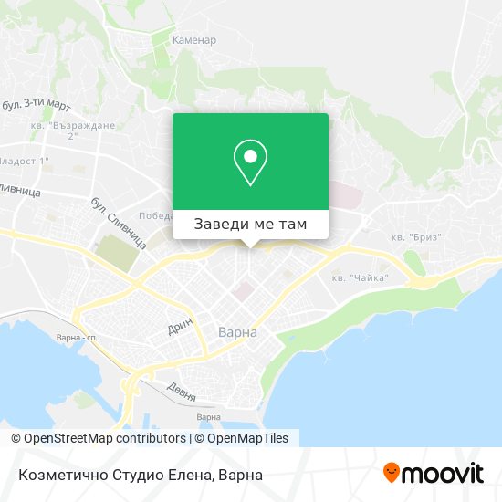 Козметично Студио Елена карта