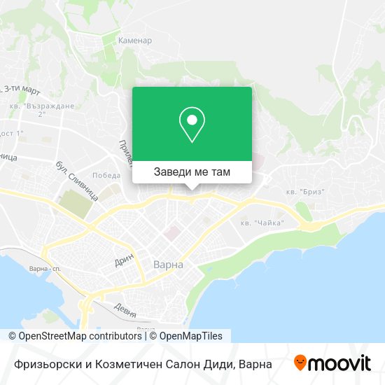 Фризьорски и Козметичен Салон Диди карта