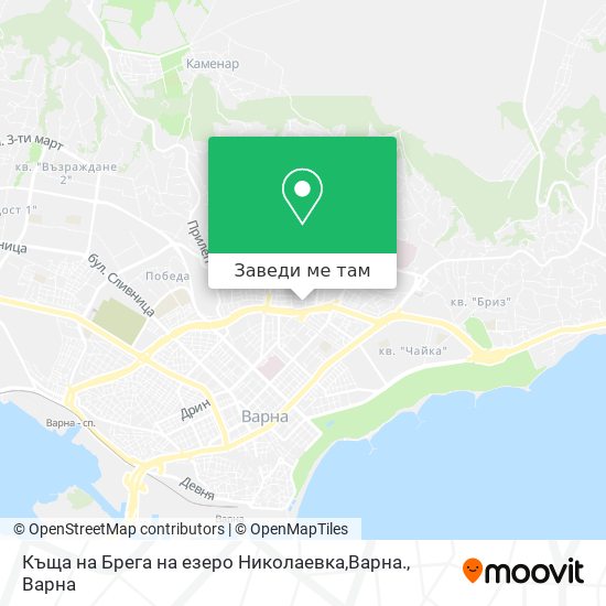 Къща на Брега на езеро Николаевка,Варна. карта
